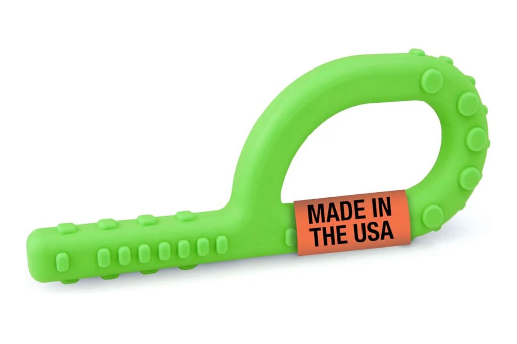 ARK textured grabber chew tool green