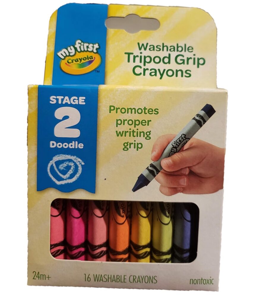 Crayola My First washable tripod grip crayons