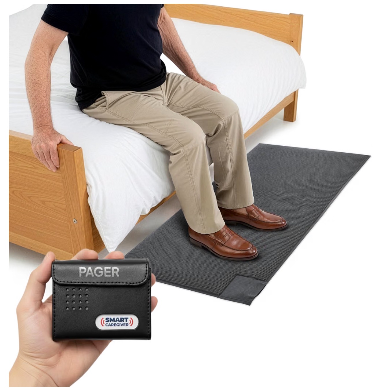 Smart Caregiver Floor Mat Alarm and Pager System