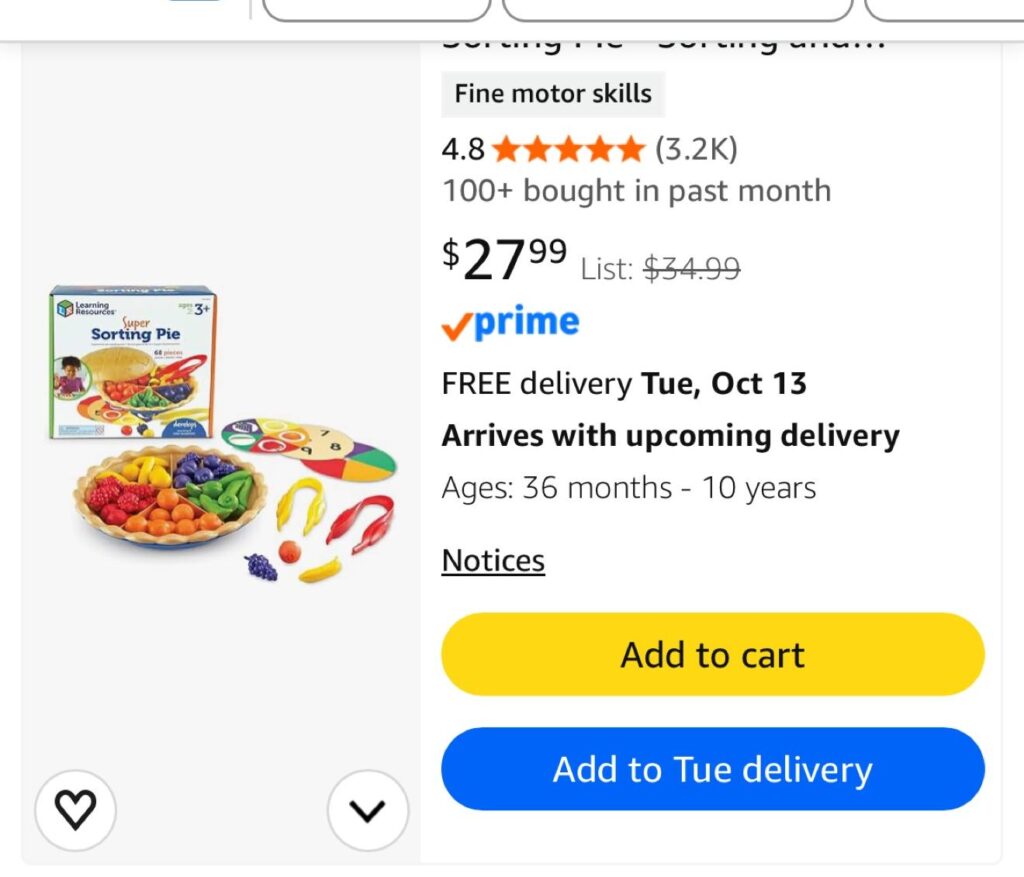 Super Sorting Pie